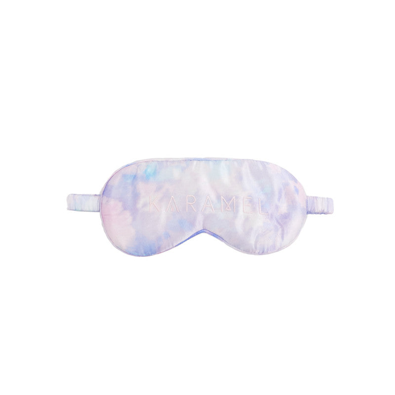 Blue & Purple Tie-Dye Mulberry Silk Eye Mask