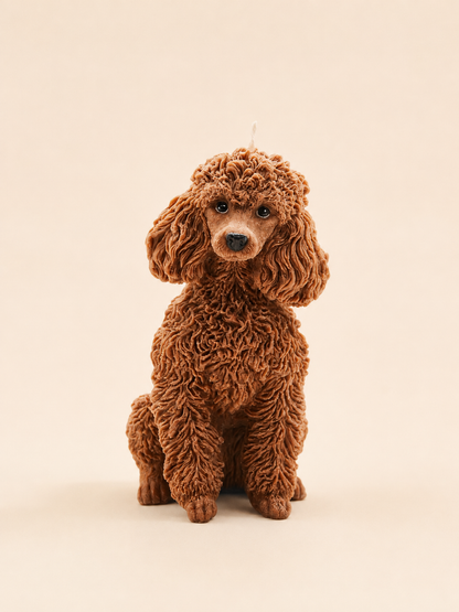 Large Poodle Candle | Dog Candle | Puppy Candle