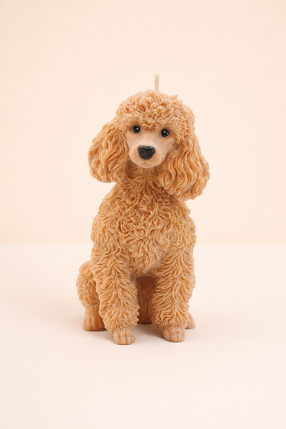 Large Poodle Candle | Dog Candle | Puppy Candle