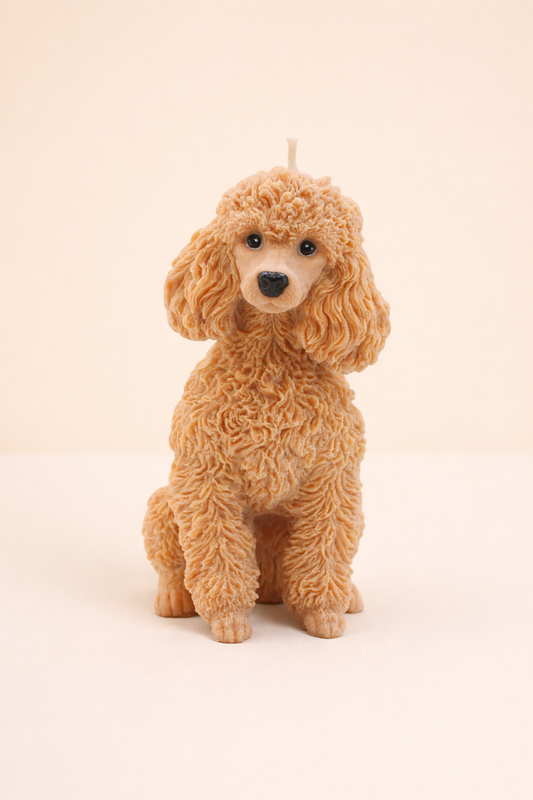 Large Poodle Candle | Dog Candle | Puppy Candle