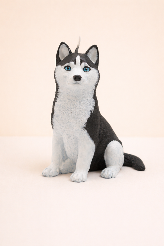 Husky Candle | Dog Candle | Puppy Candle