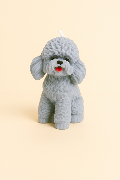 Poodle Candle | Dog Candle | Puppy Candle