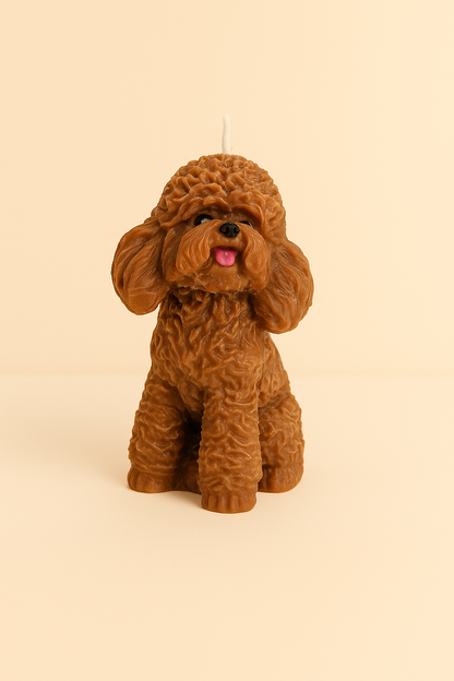Poodle Candle | Dog Candle | Puppy Candle