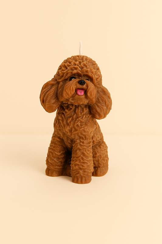 Poodle Candle | Dog Candle | Puppy Candle