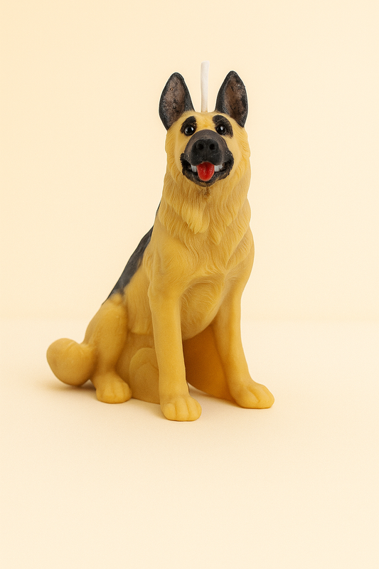 German Shepherd Candle | Dog Candle | Puppy Candle