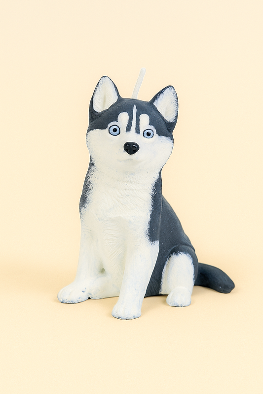 Husky Candle | Dog Candle | Puppy Candle