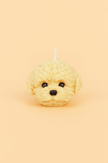 Poodle head Candle | Dog Candle | Puppy Candle
