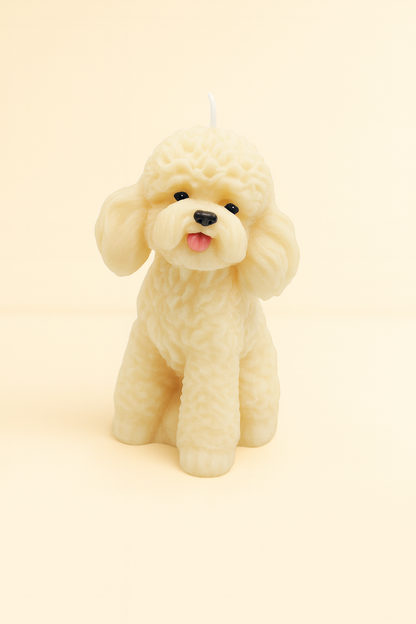 Poodle Candle | Dog Candle | Puppy Candle