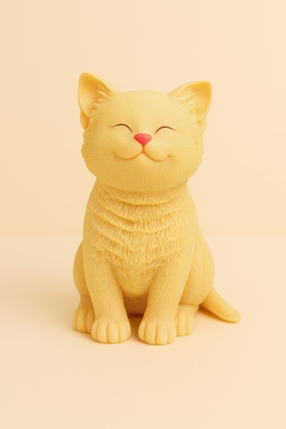 Smiling Cat Candle | Cat Candle | Kitty Candle