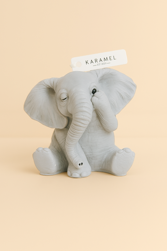 Shy Little Elephant Candle | Animal Candle