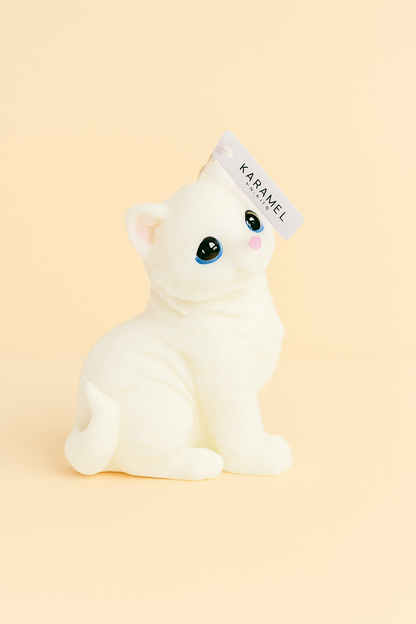 Tilted Head Kitten Candle | Cat Candle | Kitty Candle
