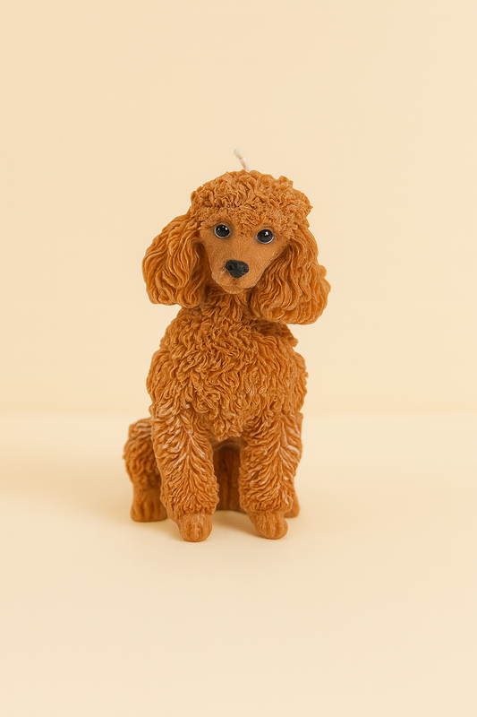 Large Poodle Candle | Dog Candle | Puppy Candle