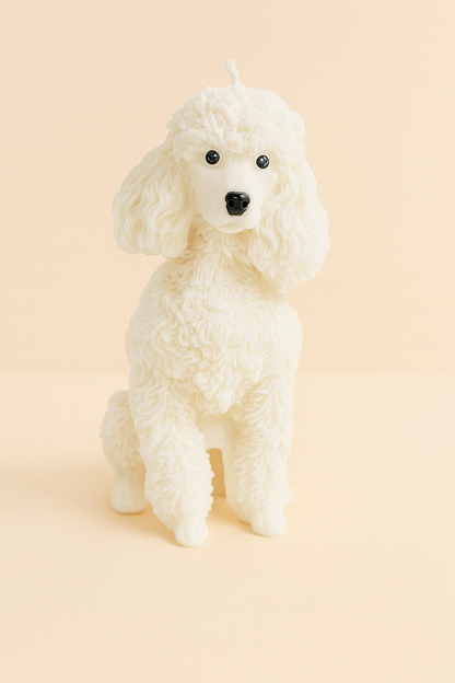 Large Poodle Candle | Dog Candle | Puppy Candle