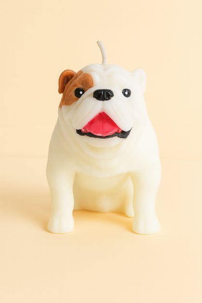 Bulldog Candle | Dog Candle | Puppy Candle
