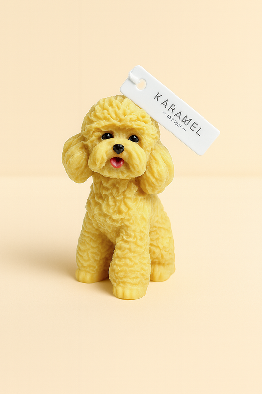 Poodle Candle | Dog Candle | Puppy Candle