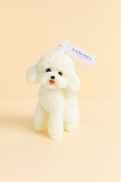 Poodle Candle | Dog Candle | Puppy Candle
