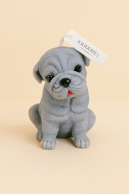 Small Sharpei Dog Candle | Dog Candle | Puppy Candle