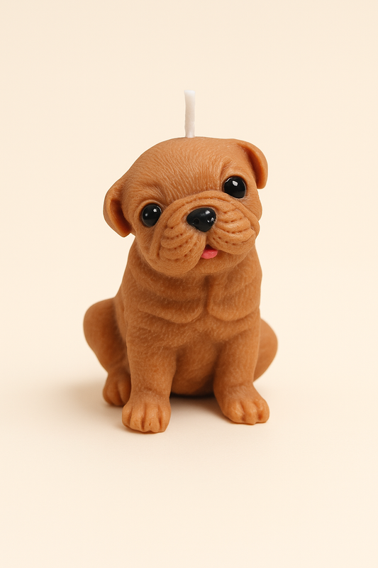 Small Sharpei Dog Candle | Dog Candle | Puppy Candle