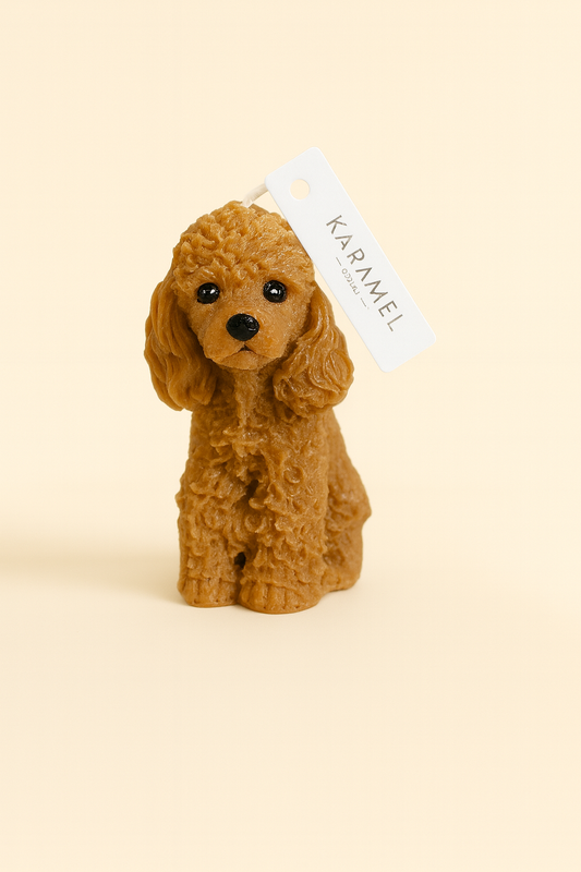 Poodle Candle | Dog Candle | Puppy Candle