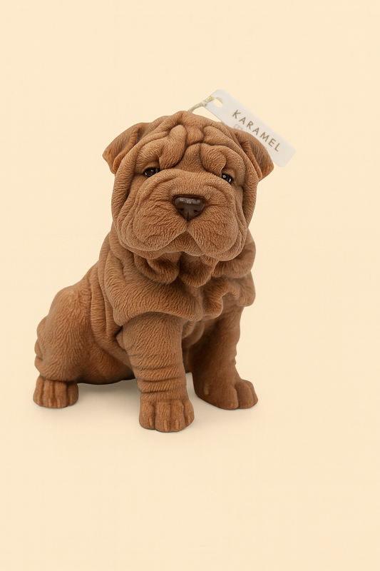 Sharpei Dog Candle | Dog Candle | Puppy Candle