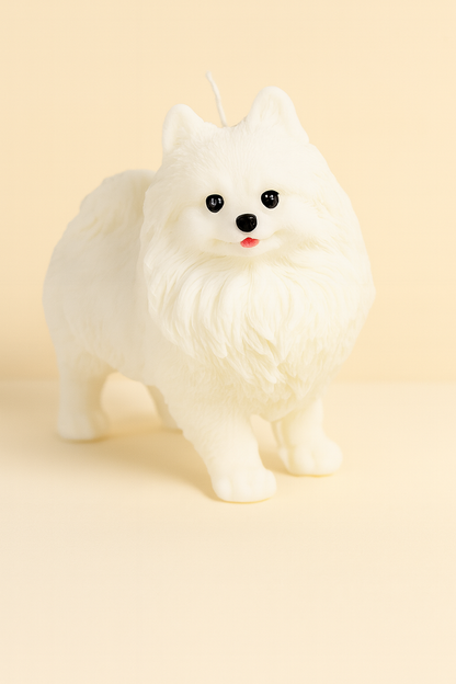 Large Pomeranian Candle | Dog Candle | Puppy Candle | Animal Candle