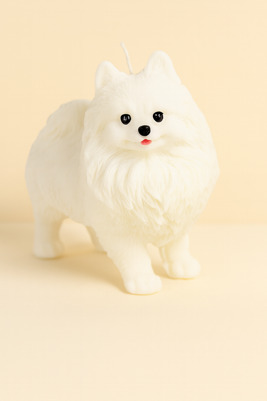 Large Pomeranian Candle | Dog Candle | Puppy Candle | Animal Candle