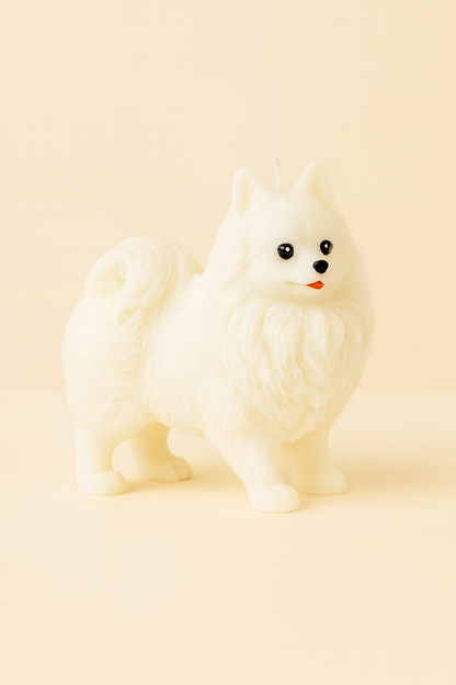 Large Pomeranian Candle | Dog Candle | Puppy Candle | Animal Candle