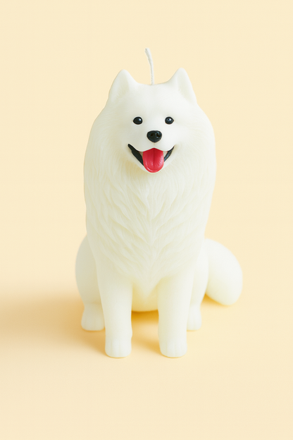 Samoyed Candle | Dog Candle | Puppy Candle