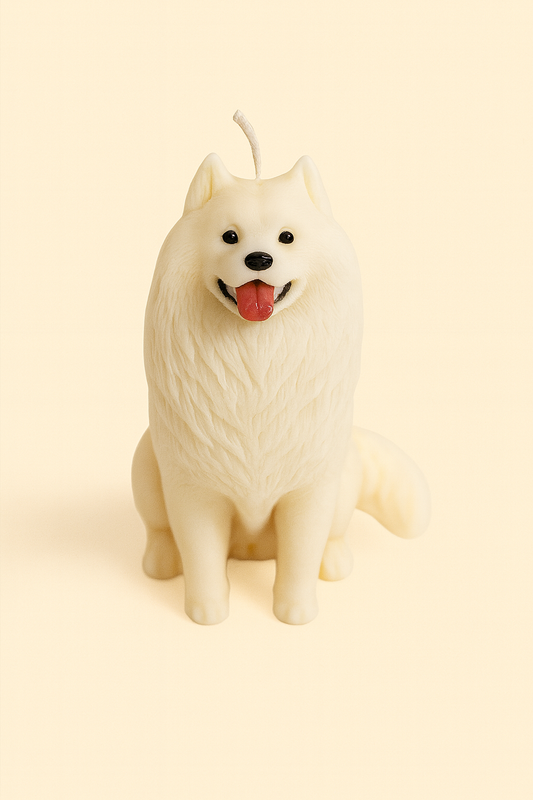 Samoyed Candle | Dog Candle | Puppy Candle