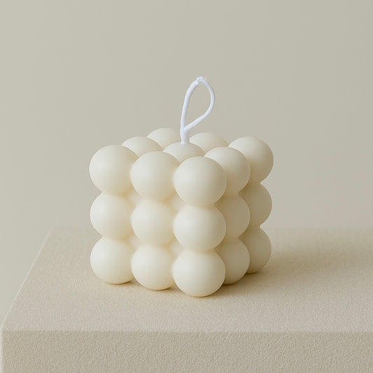 Spherical Rubik's Cube Candle