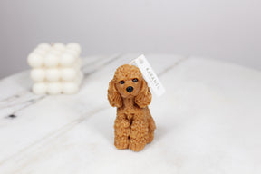 Poodle Candle | Dog Candle | Puppy Candle