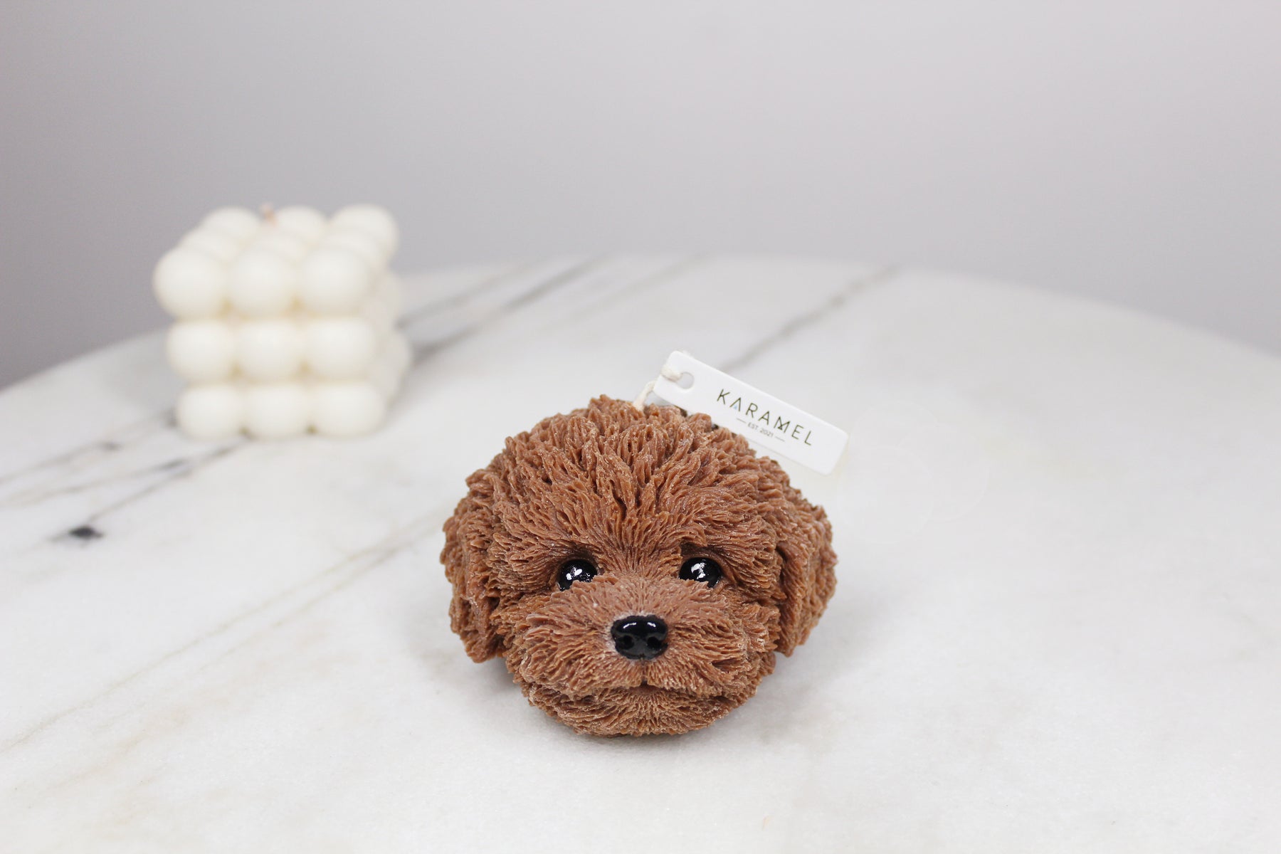 Poodle head Candle | Dog Candle | Puppy Candle