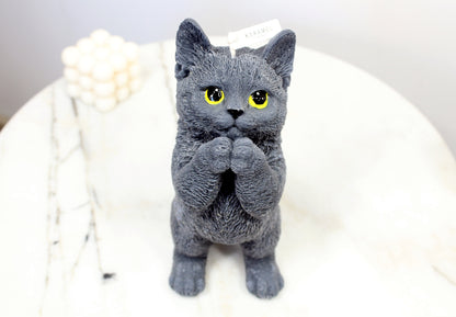 Praying Cat Candle | Cat Candle | Kitty Candle