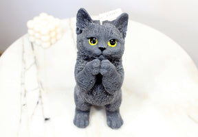 Praying Cat Candle | Cat Candle | Kitty Candle