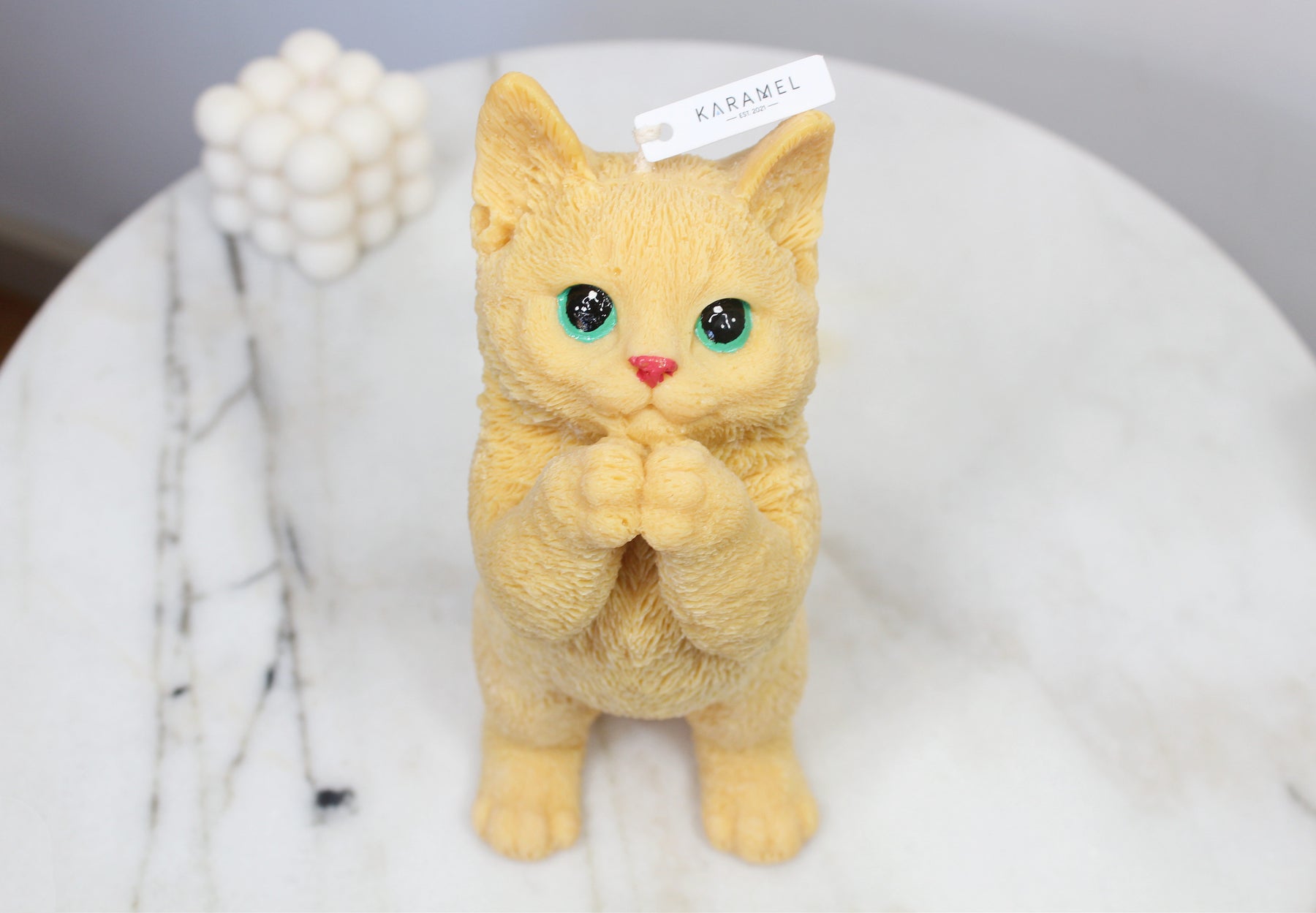 Praying Cat Candle | Cat Candle | Kitty Candle