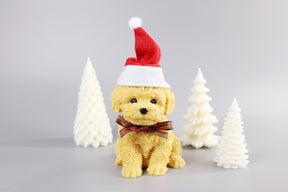 Christmas Toy Poodle Candle