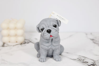 Small Sharpei Dog Candle | Dog Candle | Puppy Candle