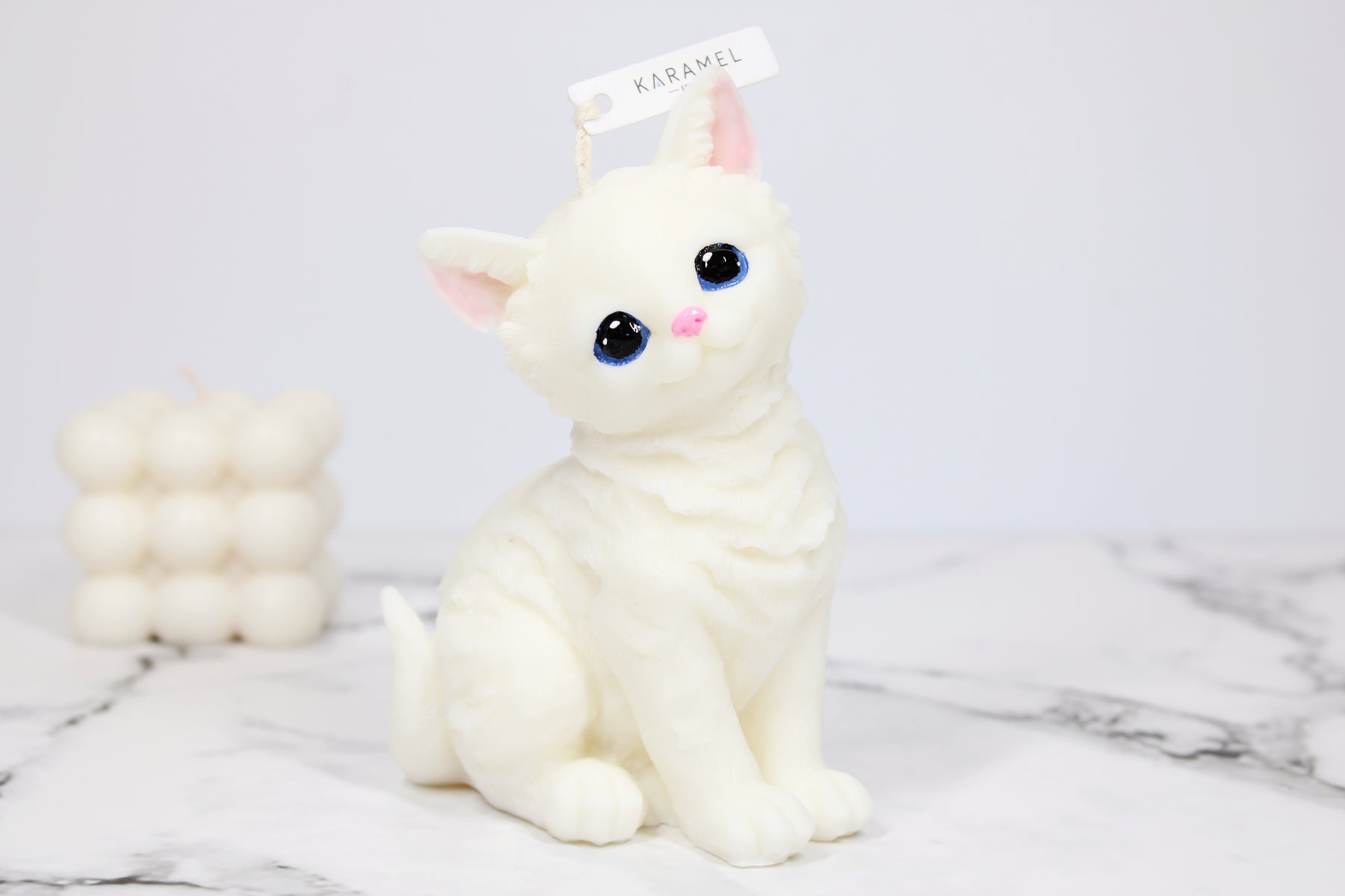 Tilted Head Kitten Candle | Cat Candle | Kitty Candle