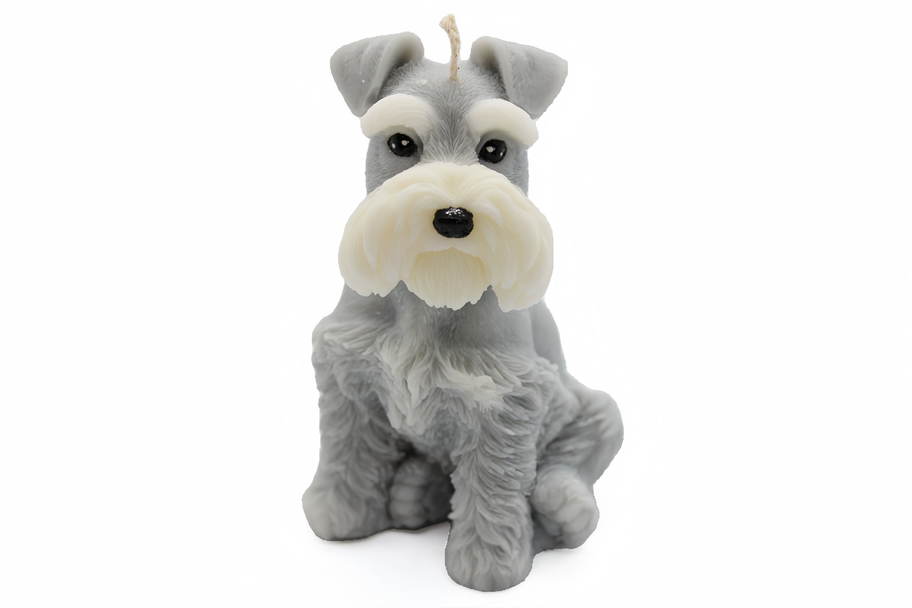 Sitting Schnauzer Candle | Dog Candle | Puppy Candle