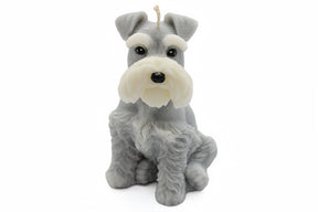 Sitting Schnauzer Candle | Dog Candle | Puppy Candle