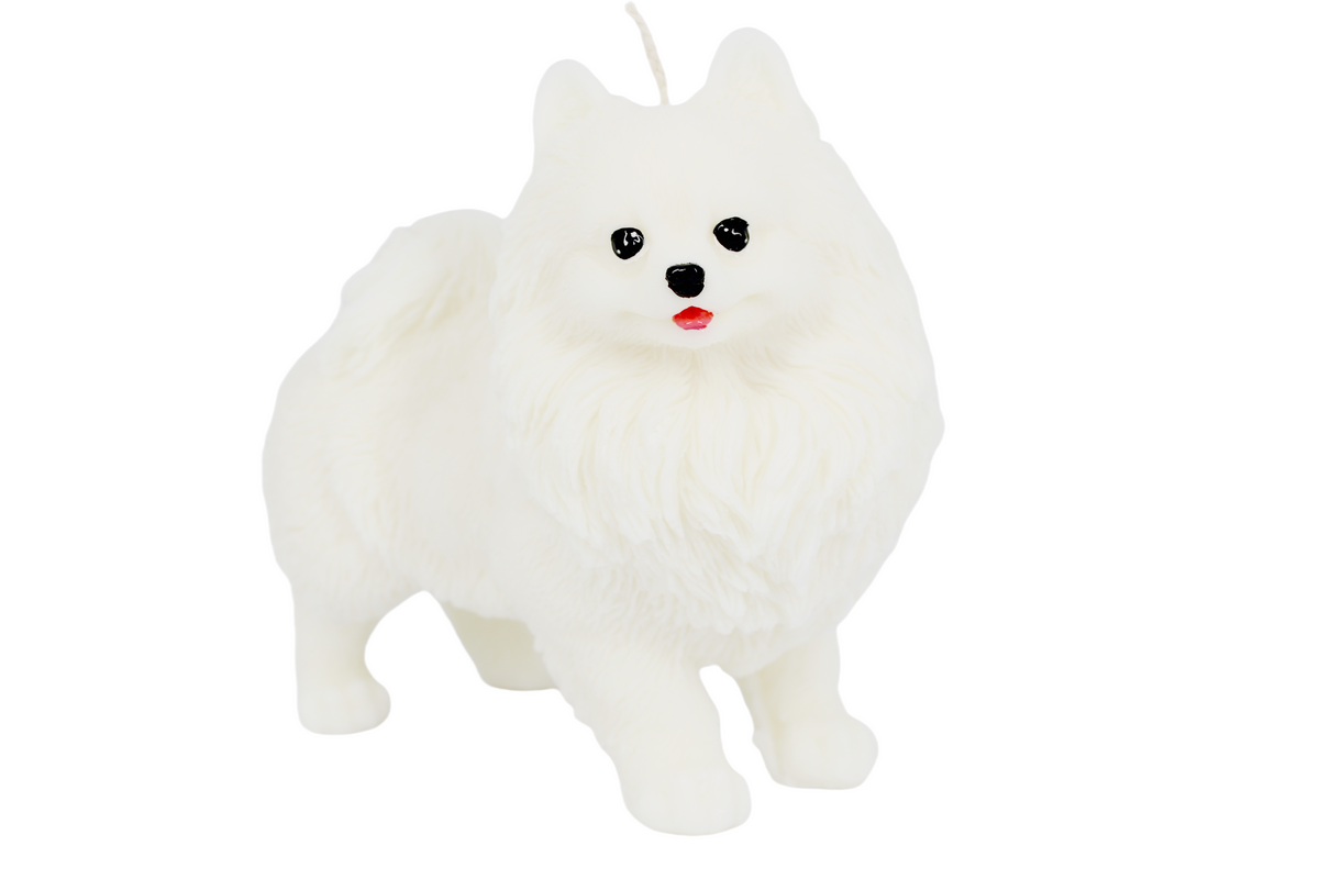 Large Pomeranian Candle | Dog Candle | Puppy Candle | Animal Candle