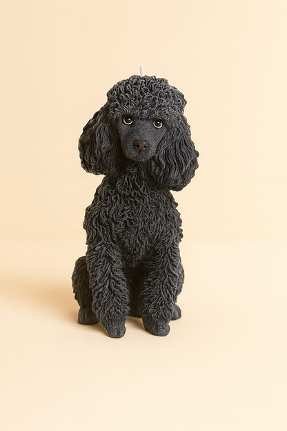 Large Poodle Candle | Dog Candle | Puppy Candle