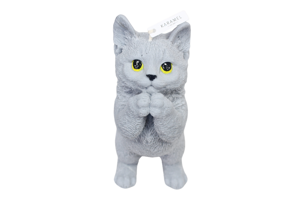 Praying Cat Candle | Cat Candle | Kitty Candle