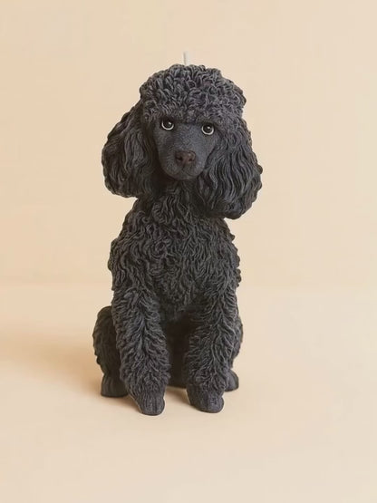 Large Poodle Candle | Dog Candle | Puppy Candle